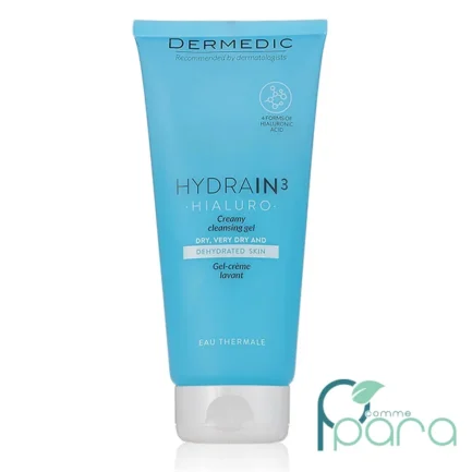 pcommepara-DERMEDIC-Hydrain3-Hialuro-Gel-Creme-Lavant-–-200-ml.