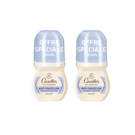 CAVAILLES Roll-On Lot de 2 Bergamote Musquée ,50ml