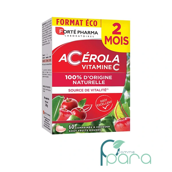 pcommepara FORTE PHARMA Acérola Energie,60 Comprimés pcommepara-FORTE-PHARMA-Acerola-Energie60-Comprimes