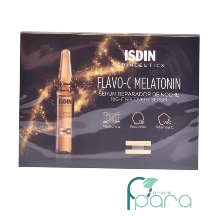 pcommepara-ISDIN-Flavo-C-Melatonin-Serum-Nuit10Ampoules.