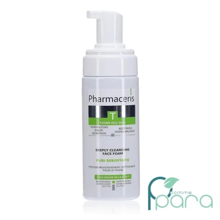 pcommepara-Pharmaceris-T-PURI-SEBOSTATIC-–-Mousse-Nettoyante-Visage-Sebo-Regulatrice-–-150-ml.