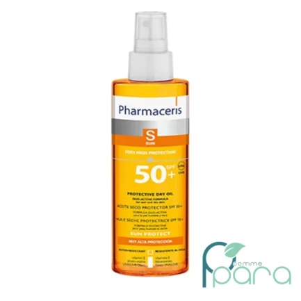 pcommepara-Pharmaceris-Huile-Seche-SPF-50-Corps-Cheveux-–-Tres-Haute-Protection-Solaire-–-200-ml