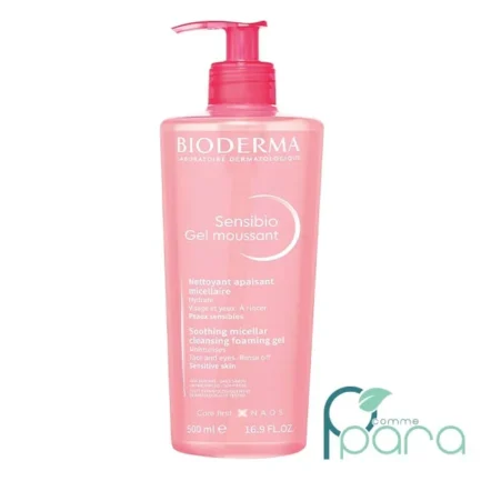 pcommepara-BIODERMA-Sensibio-Gel-Moussant-500ml-Nettoyant-Doux-Visage-pour-Peaux-Sensibles