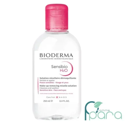 pcommepara-BIODERMA-Sensibio-H2O-Eau-Micellaire-Demaquillante-250ml-Nettoyant-Doux-Peaux-Sensibles.