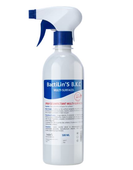 BACTILIN'S Spray Désinfectant, 500ml - P Comme Para
