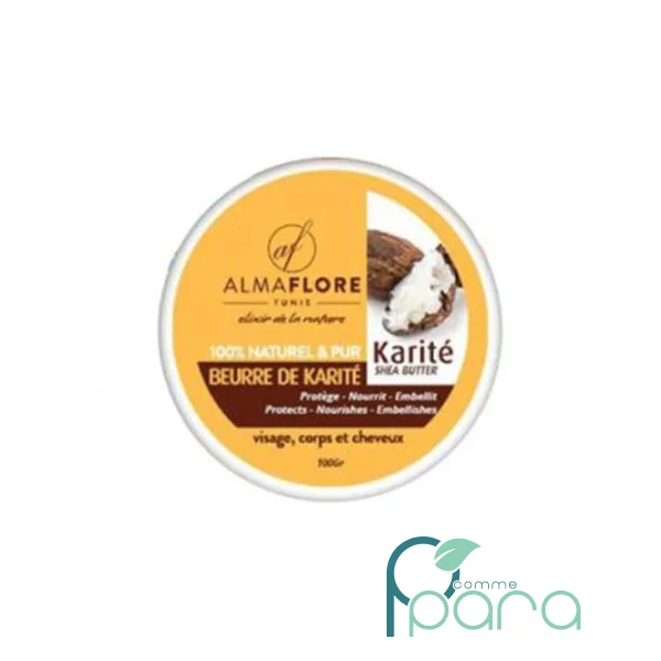 pcommepara ALMAFLORE Beurre de Karité Pure,100Gr pcommepara-ALMAFLORE-Beurre-de-Karite-Pure100Gr