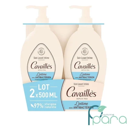 pcommepara-CAVAILLES-Duo-Soin-Lavant-Intime-Anti-Bacterien-2X250ML