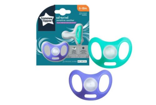 Tommee tippee sucette ctn - forme naturelle nuit x2 0-6 mois TOMMEE TIPPEE  Pas Cher 