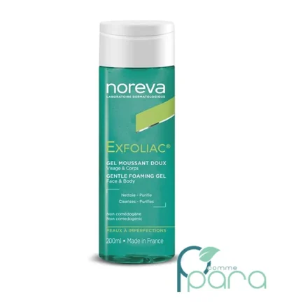 pcommepara-NOREVA-Exfoliac-Gel-Moussant-Doux-200ml.