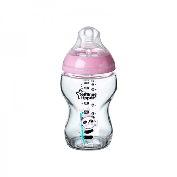 Tommee Tippee Biberon Close To Nature Pink Decorated +0 Months 260