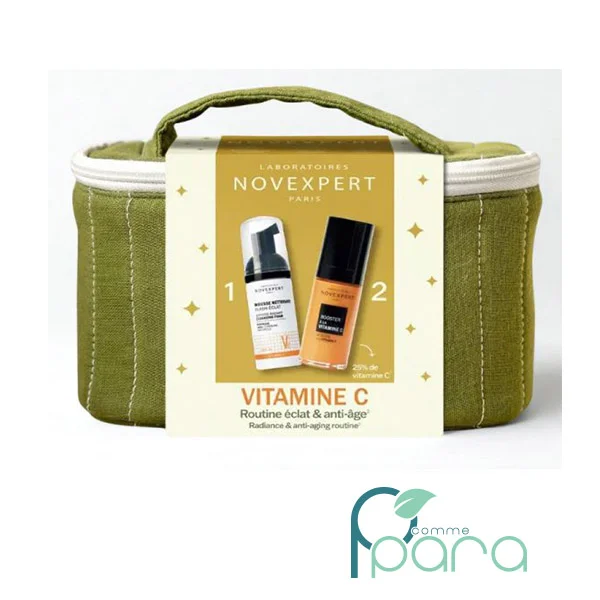 pcommepara NOVEXPERT Trousse Sérum Vitamine C+ Mousse Nettoyante 50ml offerte pcommepara-NOVEXPERT-Trousse-Serum-Vitamine-C-Mousse-Nettoyante-50ml-offerte.
