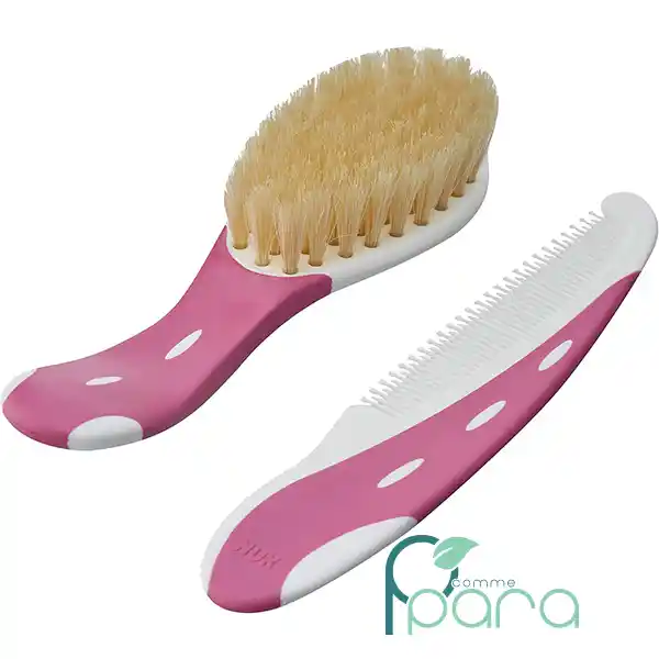 pcommepara NUK Brosse & Peigne Rose Pour Bébé pcommepara-NUK-Brosse-Peigne-Rose-Pour-Bebe.