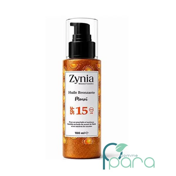 pcommepara ZYNIA Huile Bronzante Monoi SPF15,100ml pcommepara-ZYNIA-Huile-Bronzante-Monoi-SPF15-100ml.