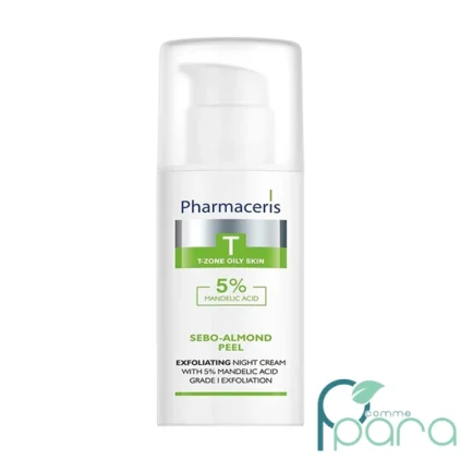 pcommepara-Pharmaceris-Sebo-Almond-Peel-5-–-Creme-de-Nuit-a-lAcide-Mandelique-–-Exfoliation-Douce-–-50-ml.