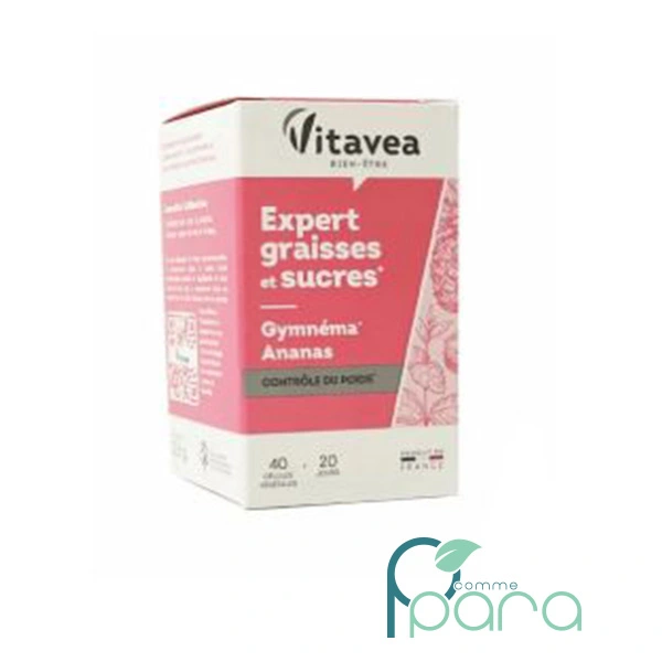 pcommepara-VITAVEA-Expert-Graisses-et-Sucres-_40-Gélules pcommepara-VITAVEA-Expert-Graisses-et-Sucres-_40-Gelules