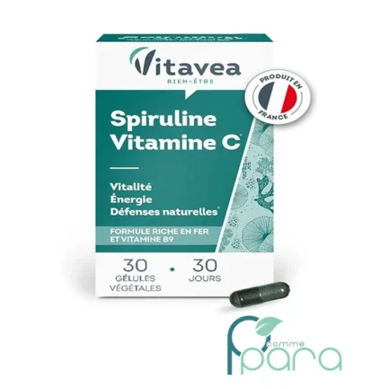 pcommepara-VITAVEA-Spiruline-Vit-C-fer-Vit-B930-Gelules