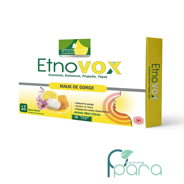 pcommepara ETNOVOX Maux De Gorge Miel Citron à Sucer,16 comprimés pcommepara-ETNOVOX-Maux-De-Gorge-Miel-Citron-a-Sucer16-comprimes-