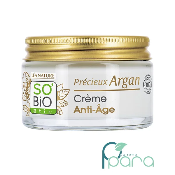 pcommepara SO'BiO étic Crème de Jour Anti-Âge Précieux Argan 50 ml pcommepara-SOBiO-etic-Creme-de-Jour-Anti-Age-Precieux-Argan-50-ml