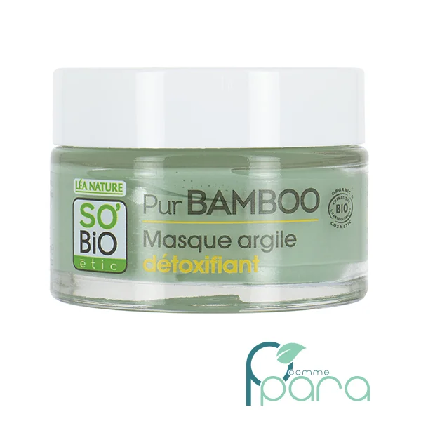 pcommepara SO'BiO étic Masque Argile Détoxifiant Pur Bamboo 50 ml pcommepara-SOBiO-etic-Masque-Argile-Detoxifiant-Pur-Bamboo-50-ml