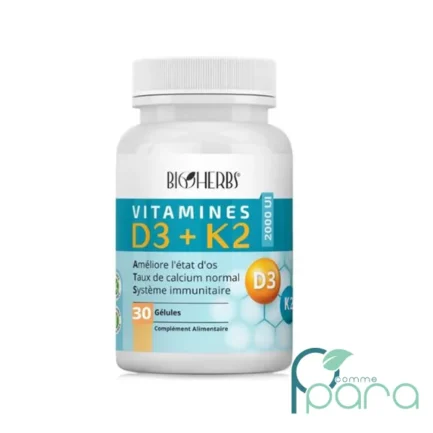 pcommepara-BIOHERBS-Vitamine-D3K2-30-Gelules