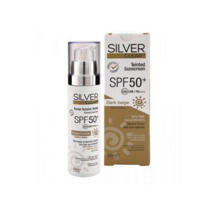 Silver Clear Ecran Solaire Teinté- Beige Foncé SPF50+ 50 ml pcommepara