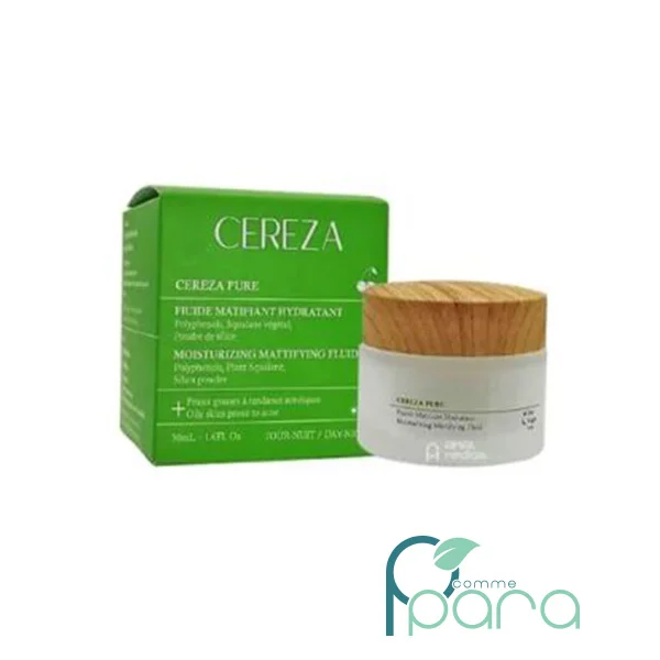 pcommepara CEREZA Pure Fluid Matifiant Hydratant ,50ml pcommepara-CEREZA-Pure-Fluid-Matifiant-Hydratant-50ml.