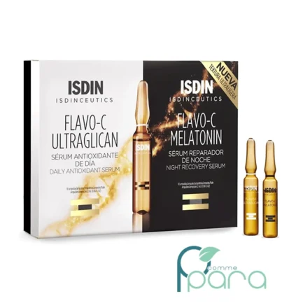 pcommepara-ISDIN-Flavo-C-Serum-Jour-Et-Nuit-2x10-Ampoules.