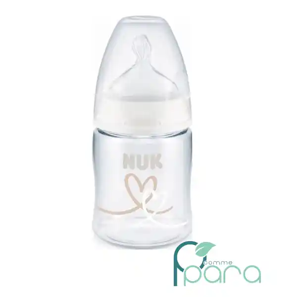 pcommepara NUK Biberon Verre First Choice+ 0-6M,150ml (1) pcommepara-NUK-Biberon-Verre-First-Choice-0-6M150ml-