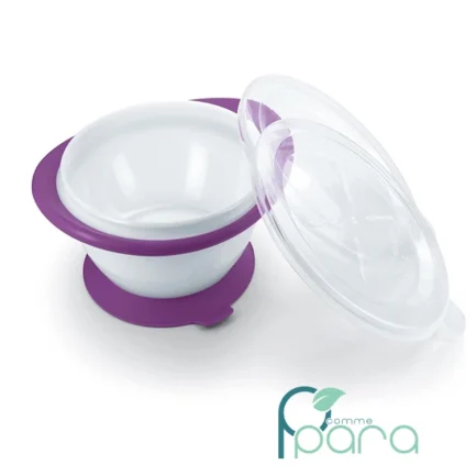 pcommepara-NUK-Bol-Couvercle-Easy-Learning-6M8M-–-Bol-dApprentissage-Antiderapant-pour-Bebe