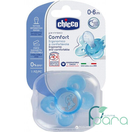 pcommepara600-chicco-sucette-ph-confort-Bleu-sil-0-6-mois-1pc.