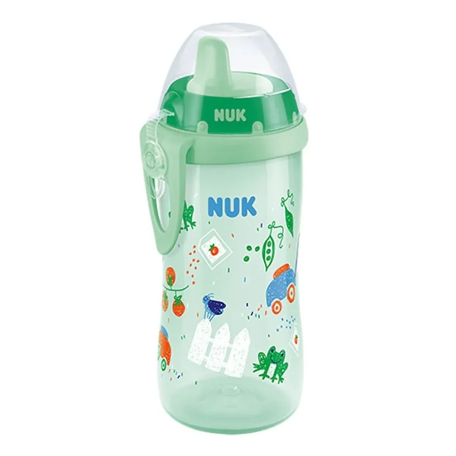 NUK Kiddy Cup, bec verseur en plastique robuste, 300ml, étanche, à partir de 12 mois, sans BPA pcommepara