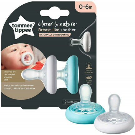 tommee-tippee-closer-to-nature-2-sucettes-breast-like-o-6 mois pcommepara