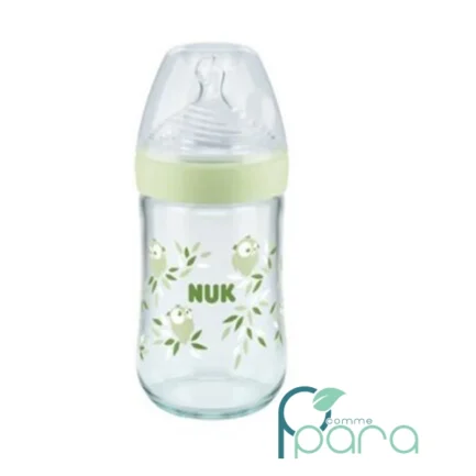 pcommepara-NUK-Biberon-Nature-Sens-en-Verre-Vert_240ml