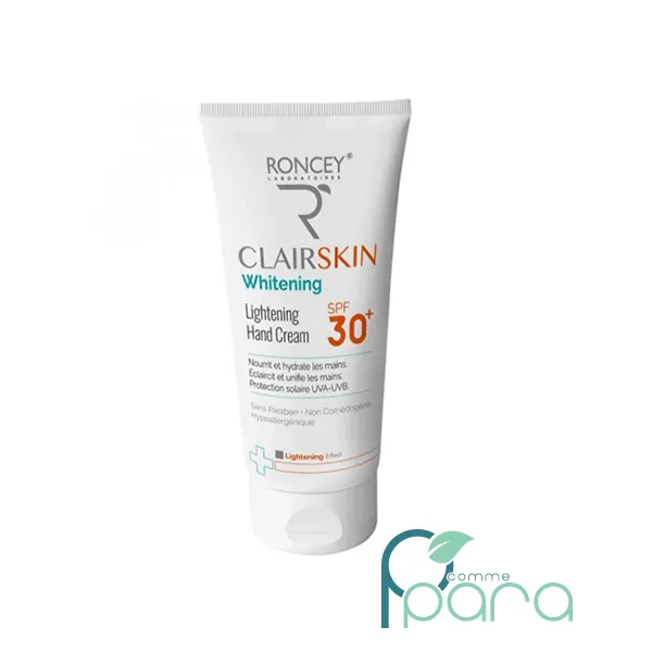 pcommepara RONCEY ClairSkin Crème Mains SPF30,100ml-converti-depuis-jpg pcommepara-RONCEY-ClairSkin-Creme-Mains-SPF30-100ml