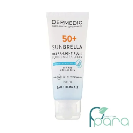 pcommepara-DERMEDIC-Sunbrella-Ultra-Light-Fluid-Dry-SPF-50-Peaux-seches-40-ml