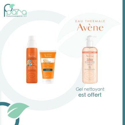 AVENE Pack Solaire+Gel Net Trixera OFFERT pcommepara