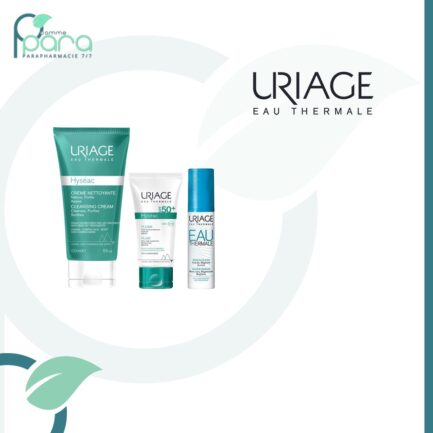URIAGE Pack Hyseac Gel Net+Fluide+ eau thermale Sérum D'eau pcommepara
