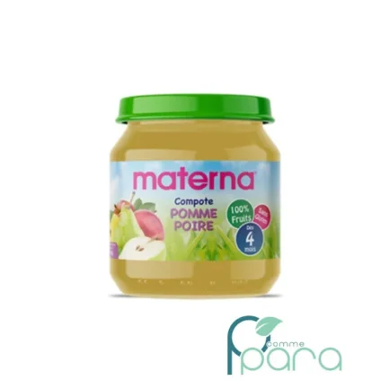 pcommepara-MATERNA-Baby-Compote-Pomme-Poire-130Gr