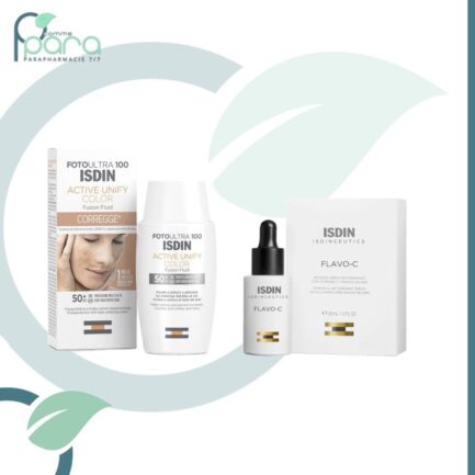 ISDIN Pack Ative Unify Teinté +Flavo C Sérum pcommepara
