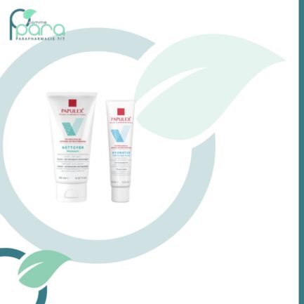 papulex pack gel nettoyant moussant +PAPULEX Hydrater+ Oil Free Crème ,50ml pcommepara