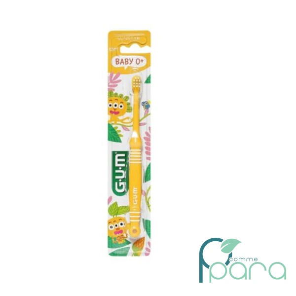pcommepara GUM Brosse à Dents Baby ( 0-2 Ans ) Jaune pcommepara-GUM-Brosse-a-Dents-Baby-0-2-Ans-Jaune.