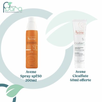 AVENE Pack Spray SPF50+Cicalfate Crème PCOMMEPARA