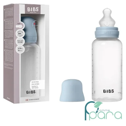 pcommepara-BIBS-Biberon-Latex-270ml-Slow-Flow-Baby-Blue