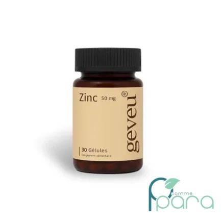 pcommepara-GEVEU-Zinc-50mg-30-Gelules-