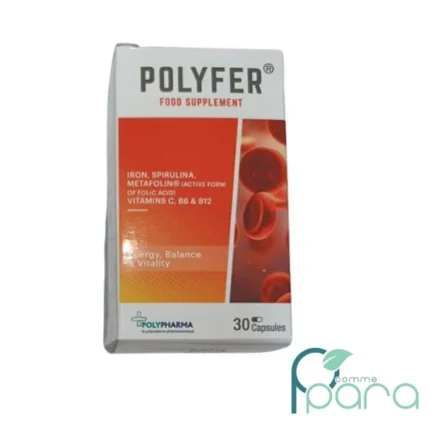 pcommepara-POLYPHARMA-PolyFer-–-Fer-Vitalite-Immunite-–-30-Gelules.