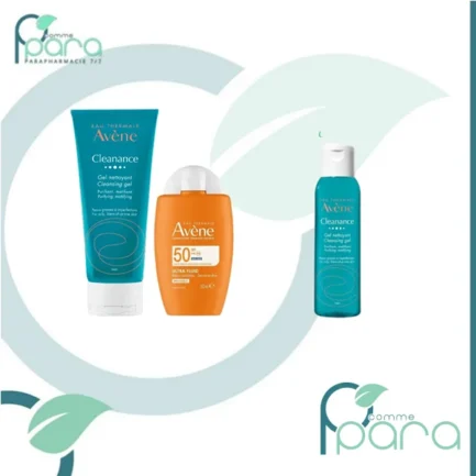 pcommepara-AVENE-Pack-Gel-Net100ml-OFFERT+Ultra-Fluid