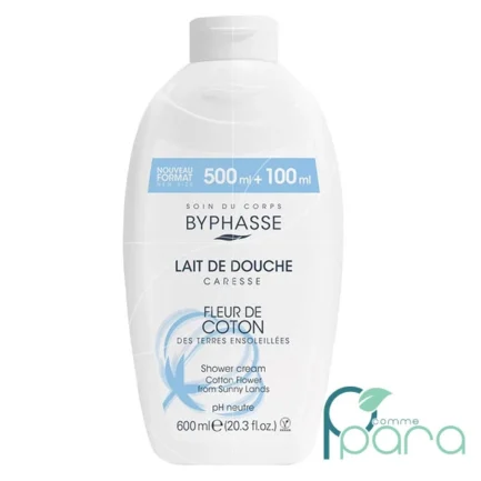 pcommepara-BYPHASSE-Lait-De-Douche-Caresse-Fleur-De-Coton-Des-Terres-Ensoleillees600ml