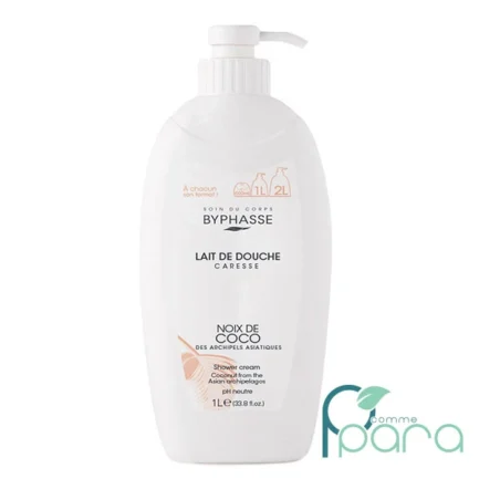 pcommepara-BYPHASSE-Lait-De-Douche-Caresse-Noix-De-Coco1-L