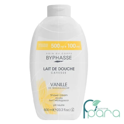 pcommepara-BYPHASSE-Lait-Douche-Caresse-Fleur-De-Vanille-Madagascar-600ml.
