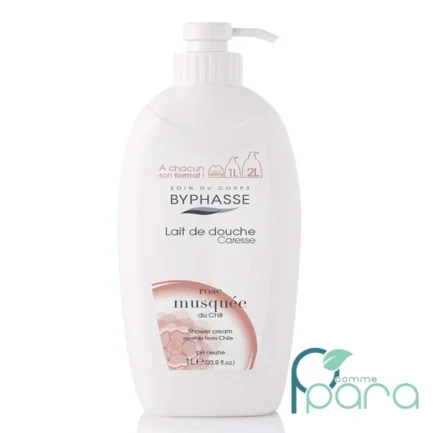 pcommepara-BYPHASSE-Lait-Douche-Caresse-Rose-Musquee-Du-CHILI 1-L